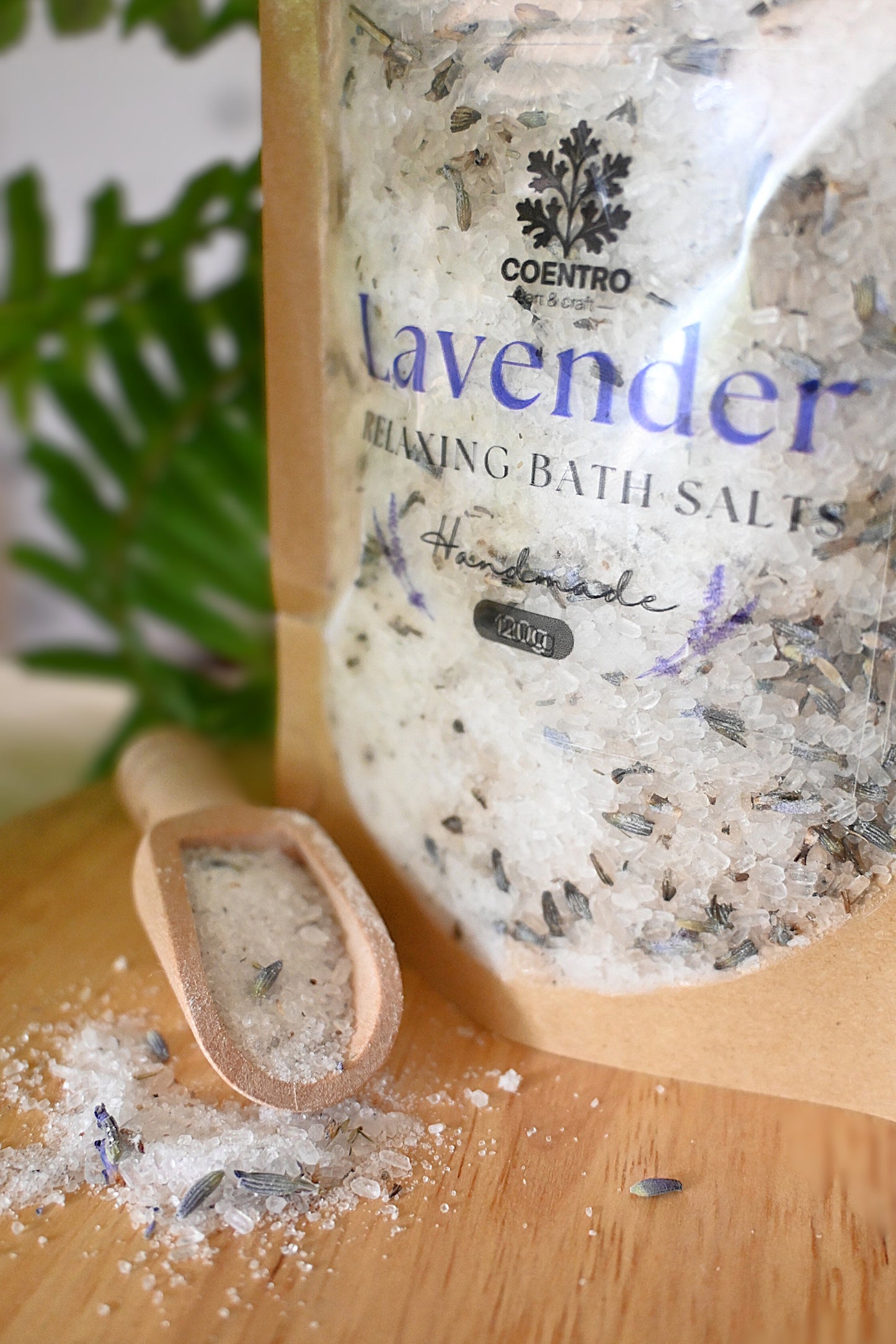 Lavender Candle + Bath Salts Gift Bundle – Relaxation Duo