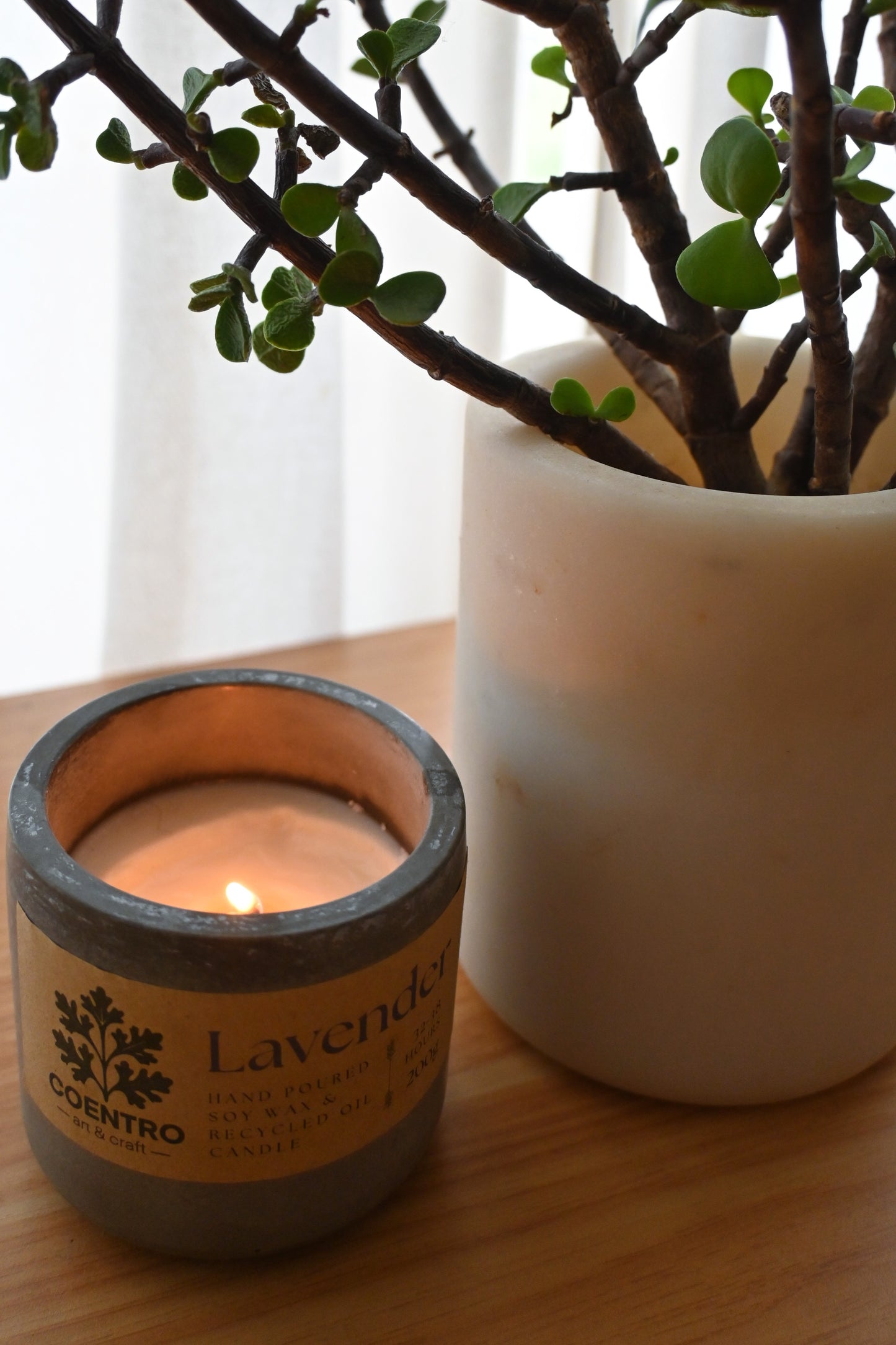 Lavender Candle + Bath Salts Gift Bundle – Relaxation Duo